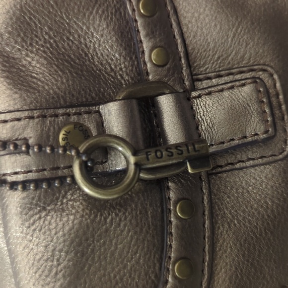 Fossil Gold Leather Handbag - Picture 2 of 6
